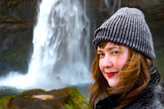 In an Instagram post, Owen said when this photo was taken in Iceland her mind was "beautifully blank, an empty brain wide open and primed to observe the roaring water and hoards of tourists, slightly awed."