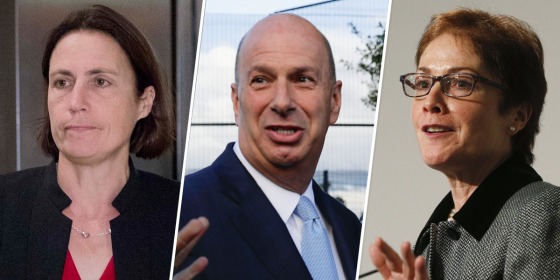 Fiona Hill, Gordon Sondland, Marie Yovanovitch