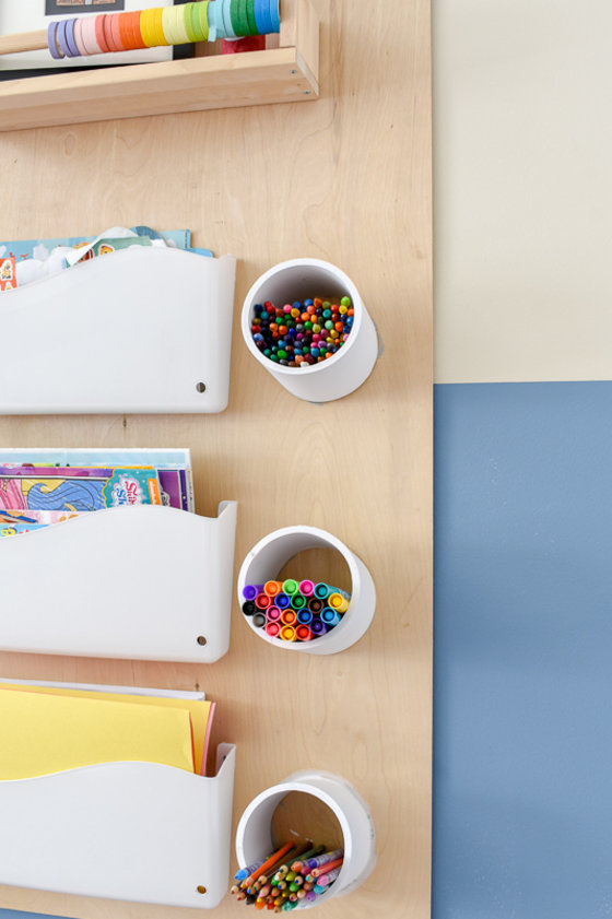 Our Bright and Colorful Art Corner - Arts + Crafts Storage for Toddlers —  Home with the Hookers