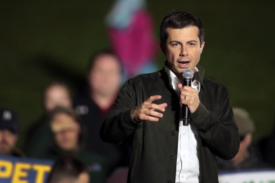 Image: Democratic Presidential Candidate Pete Buttigieg Campaigns In Des Moines, Iowa