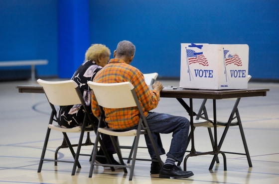 Image: Nation Goes To The Polls In Contentious Presidential Election Between Hillary Clinton And Donald Trump