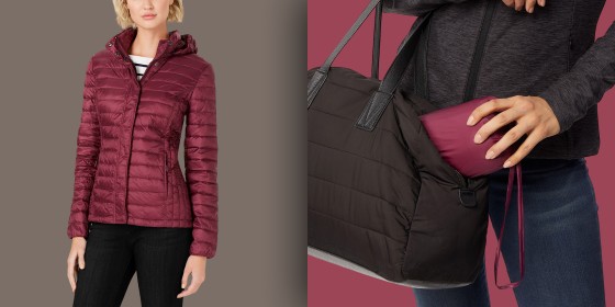 This packable coat is surprisingly slimming.