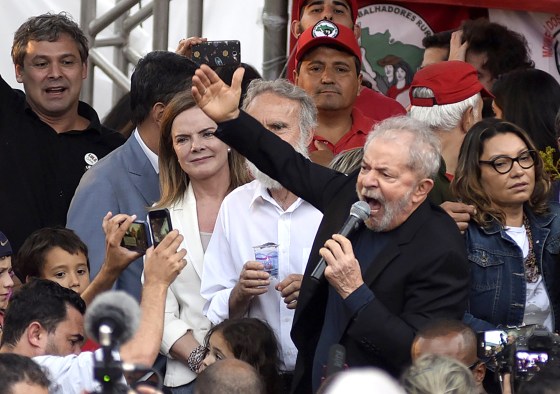 Image: FILE: Former President Of Brazil 'Lula' Da Silva Is Released From Prison BRAZIL-JUSTICE-LULA DA SILVA-RELEASE