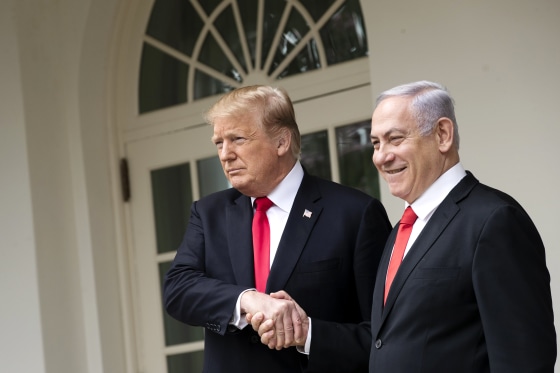 Image: President Donald Trump Welcomes Iraeli Prime Minister Benjamin Netanyahu To The White House