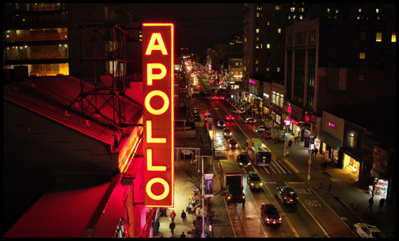 The Apollo marquee.