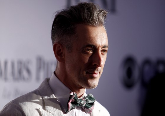 Image: Alan Cumming arrives to the Tony Awards in New York in 2013.