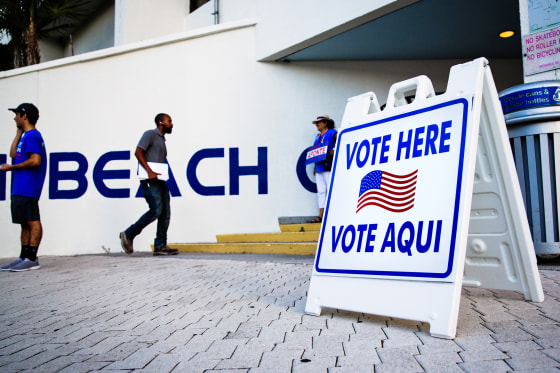 Voters Cast Ballots In The Florida Primary Election
