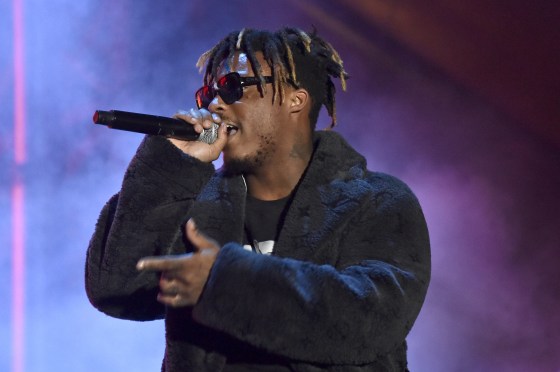 Juice Wrld performs during at the 2019 Rolling Loud Music Festival in Oakland, Calif.