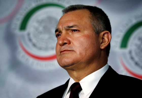 Image: Mexico's Public Security Minister Genaro Garcia Luna attends a meeting in Mexico City on Nov. 29, 2012.