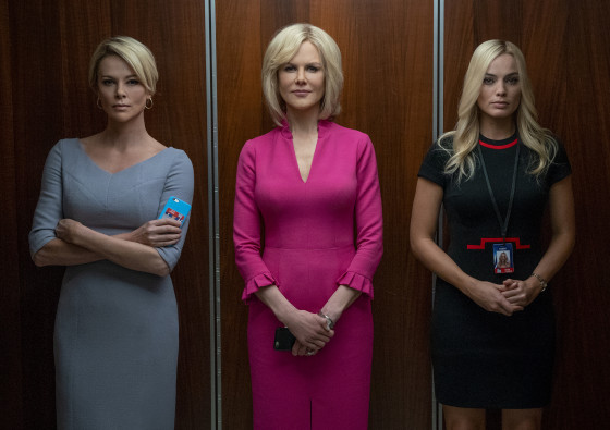 Charlize Theron, Nicole Kidman and Margot Robbie in \"Bombshell.\"