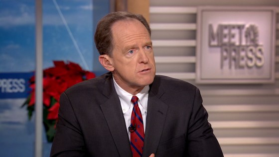 Image: Sen. Pat Toomey appears on \"Meet the Press.\"