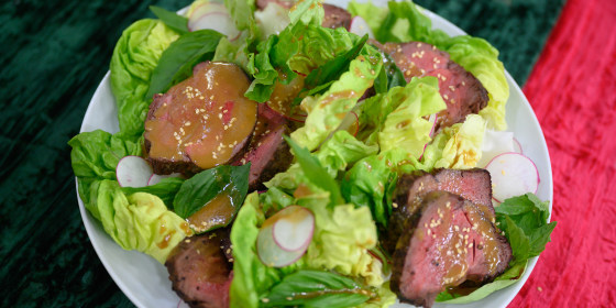 Beef Tenderloin Salad with Sesame Dressing Recipe