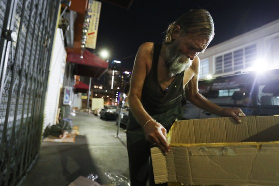 Image: Los Angeles Seeks To Increase Restrictions On Homeless Sleeping On Sidewalks