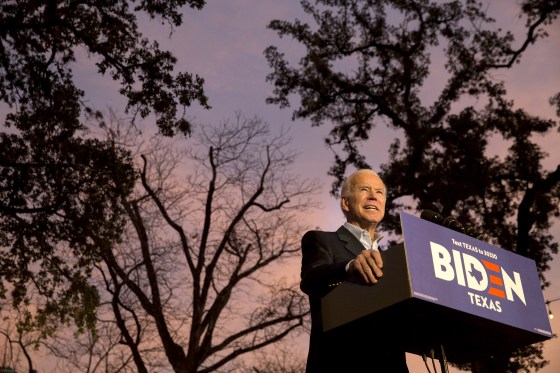 Image: *** BESTPIX *** Presidential Candidate Joe Biden Campaigns In San Antonio, Texas