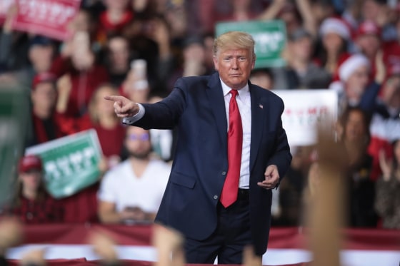 Image: President Trump Holds \"Merry Christmas\" Campaign Rally In Michigan