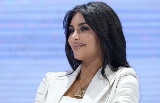Image: Reality TV personality Kim Kardashian attends a public discussion during the World Congress on Information Technology (WCIT 2019) in Yerevan