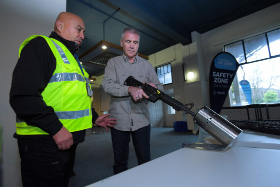 Image: FILES-NZEALAND-ATTACKS-MOSQUE-WEAPONS