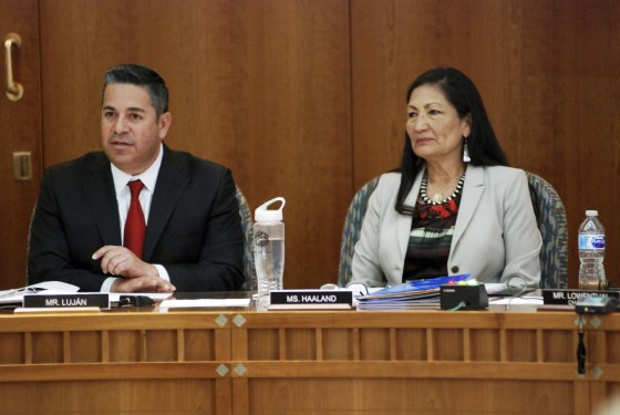 Image: Ben Ray Luj?n and Debra Haaland