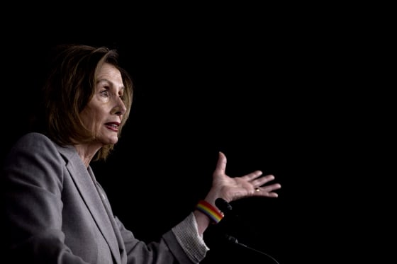 Image: House Speaker Nancy Pelosi speaks during a news conference on Capitol Hill on Dec. 12, 2019.