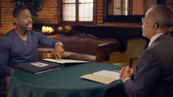 Sterling K Brown on on PBS' celebrity genealogy program \"Finding Your Roots.\"