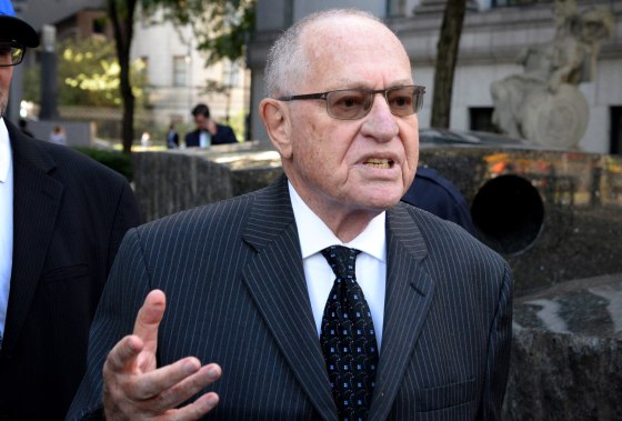 Image: Alan Dershowitz arrives at Manhattan Federal Court in New York on Sept. 24, 2019.
