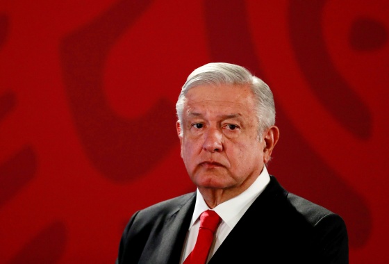 Image: Mexico's President Obrador holds a news conference in Mexico City