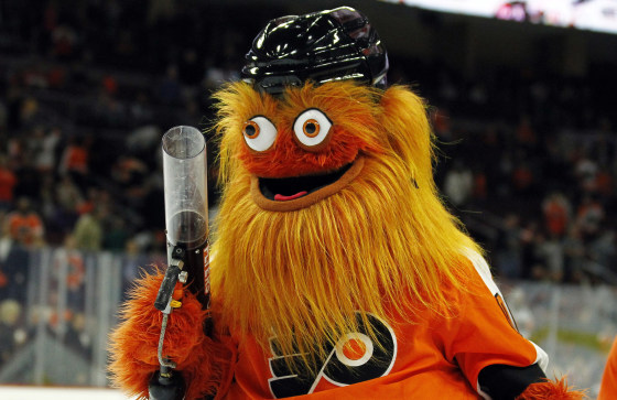 The Philadelphia Flyers mascot, Gritty.