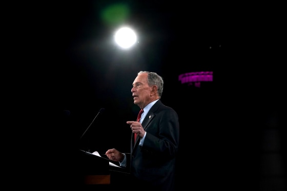 Image: Democratic presidential candidate Michael Bloomberg speaks at an event in New York on Jan. 15, 2020.