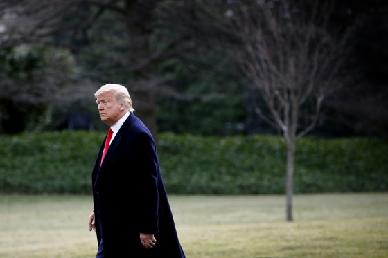 Image: President Donald Trump leaves the White House on Jan. 23, 2020.