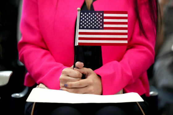 Immigrants Become U.S. Citizens During Naturalization Ceremony In Miami