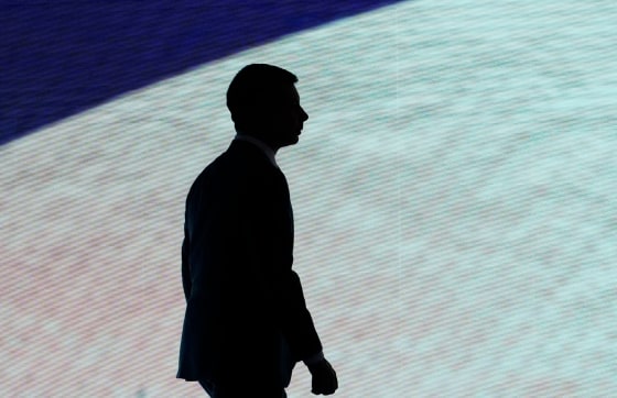 Image: Pete Buttigieg, Democratic 2020 U.S. presidential candidate former South Bend Mayor Pete Buttigieg walks offstage during a break at the eighth Democratic 2020 presidential debate in Manchester, New Hampshire, U.S.