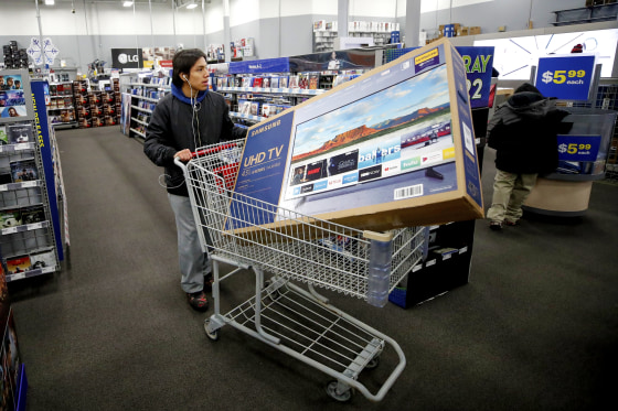 Black Friday Starts Early As Shoppers Hit The Stores On Thanksgiving Night