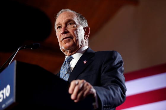 Image: Democratic presidential candidate Michael Bloomberg attends a campaign event in Chattanooga