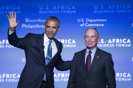 Image: Barack Obama and Mike Bloomberg