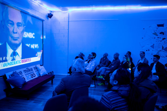 Image: Bloomberg Campaign Office Hosts Debate Watch Party