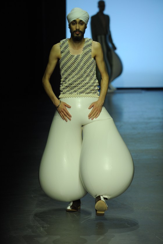 Harikrishnan's Inflatable Latex Trousers Because, 80s Baggy Pants Just  Weren't Ridiculous Enough - SHOUTS