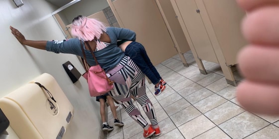 Two moms share the story behind viral parenting moment