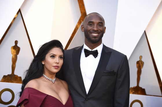 Image: Vanessa and Kobe Bryant arrive at the Oscars on March 4, 2018 in Los Angeles.