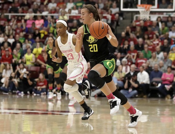 Image: Sabrina Ionescu, Kiana Williams