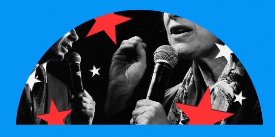 Image: Seven Democratic presidential candidates will take the stage in a debate in South Carolina on Feb. 25, 2020.