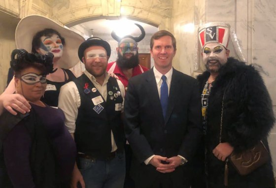 Derby City Sisters and Kentucky Fried Sisters with Governor Andy Beshear