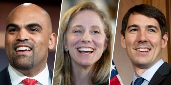 Image: Colin Allred, Abigail Spanberger, Josh Harder