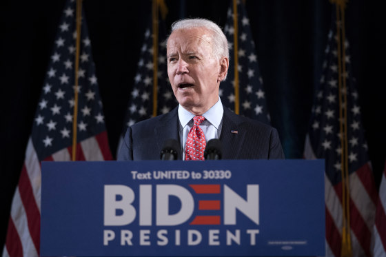 Image: Candidate Joe Biden Delivers Remarks On Coronavirus Outbreak