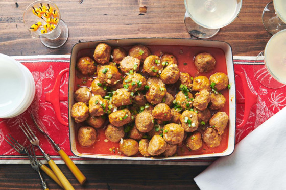 These meatballs are like the skinny jeans of buffalo wings.