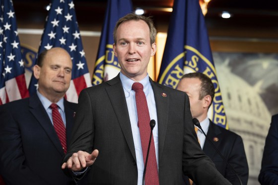 Image: Representative Ben McAdams (D-UT) speaking at a Problem Solvers Caucus press conference