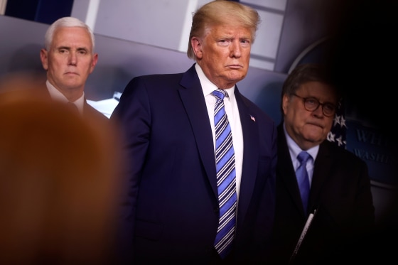 Image: President Trump leads coronavirus task force daily briefing at the White House in Washington