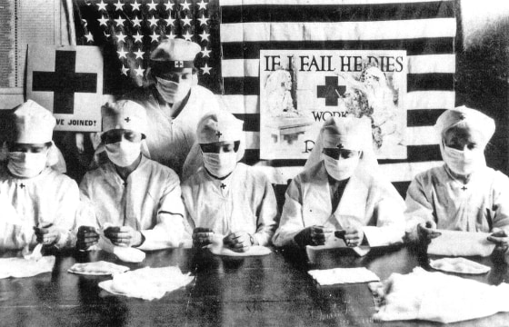Red Cross volunteers in 1918