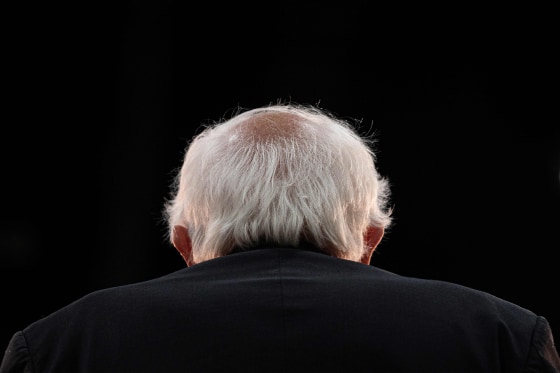 Image: Bernie Sanders during a rally in Myrtle Beach, S.C.,