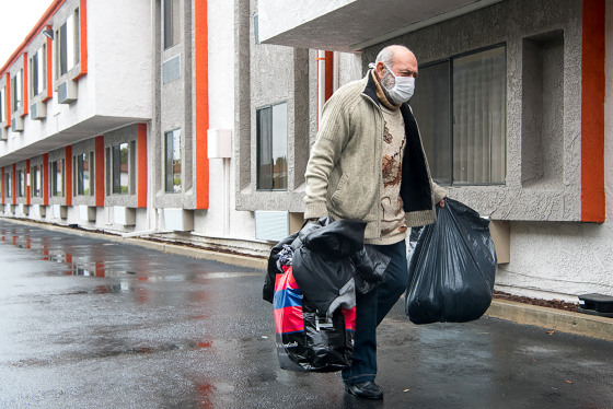Image: Homeless in California during Covid-19