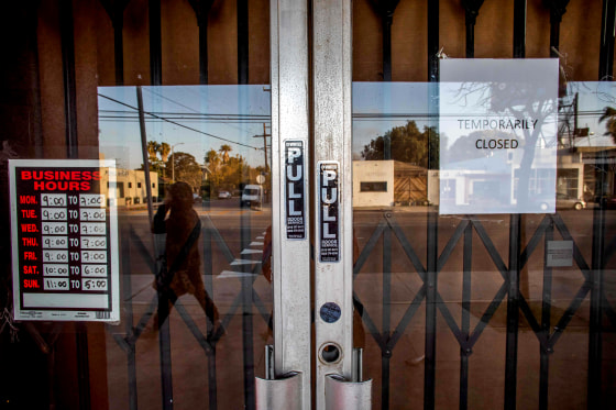 Image: A closed art gallery in Venice Beach, Calif., on April 1, 2020.